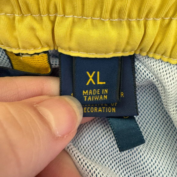 Polo Ralph Lauren Swim Trunks Mens XL Blue Cargo Pocket Embroidered Pony Beach - Picture 7 of 13